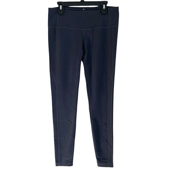 Athleta Medium Revelation Tights Dark Gray Stretch Workout - Picture 1 of 11